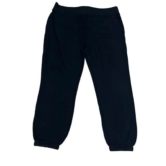 n:philanthropy Womens Large Distressed Jogger Sweatpants Black Pockets NWT - Picture 1 of 10